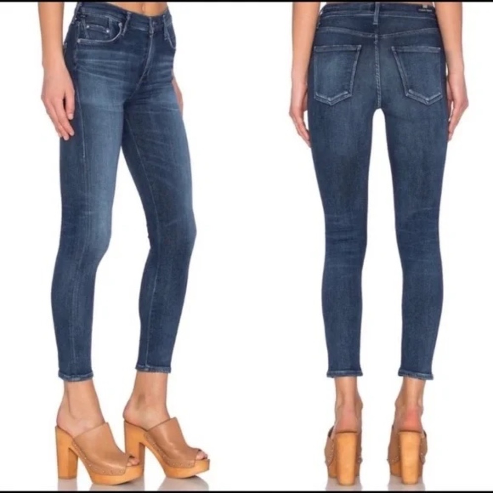 Citizens Of Humanity High Rise Jeans - Dark Blue